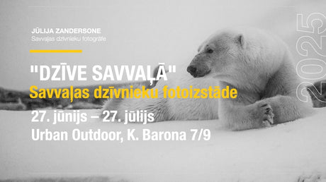 “Dzīve savvaļā” – savvaļas dzīvnieku fotoizstāde veikalā Urban Outdoor