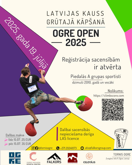 Ogre open 2025 kāpšanas sacensības