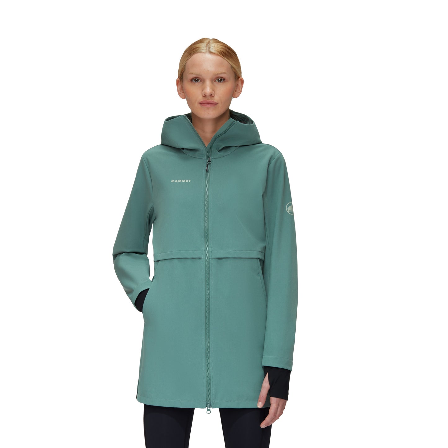 Sieviešu softshell jaka pagarināta parka