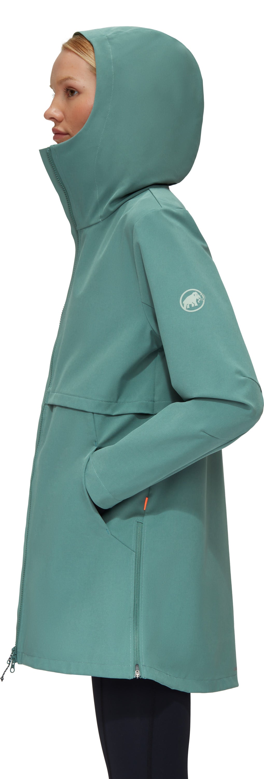 Sieviešu softshell jaka pagarināta parka