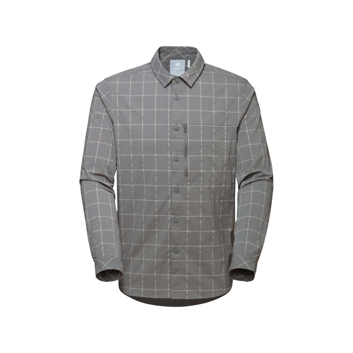 Mammut garroku krekls Mountain Longsleeve Shirt vīriešu Titanium-Granit