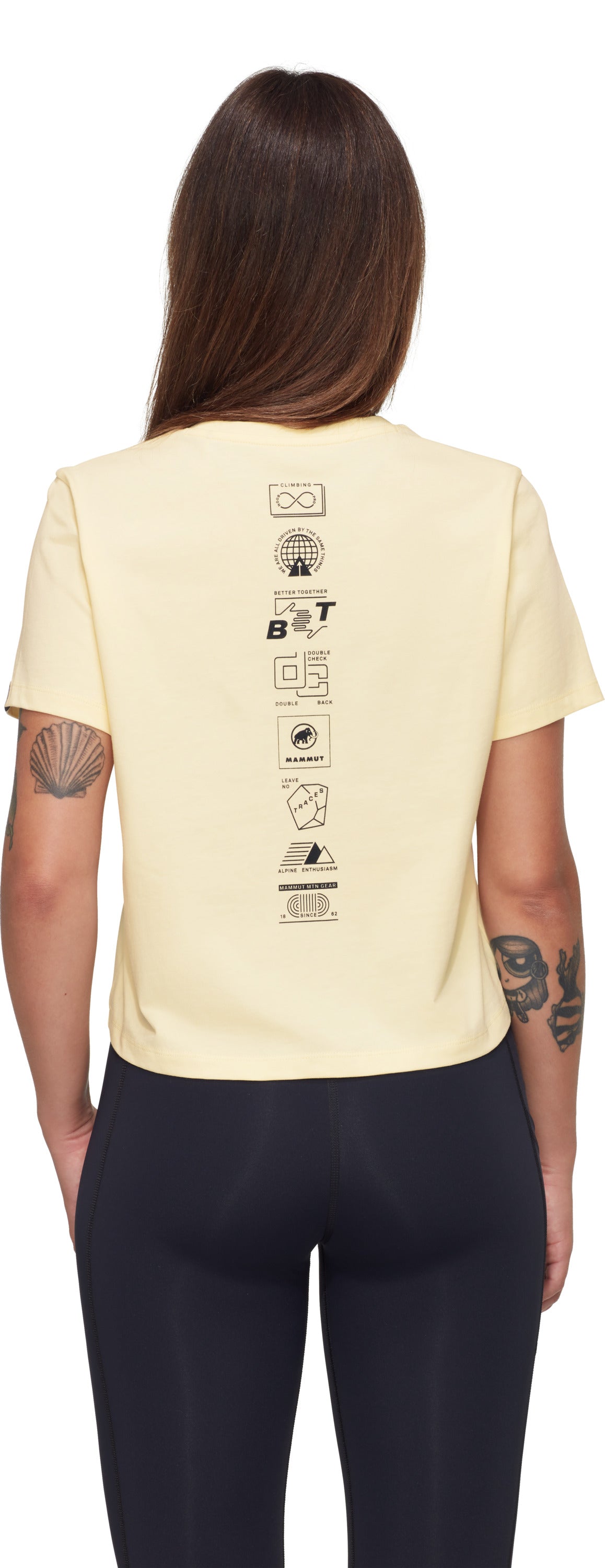 T-shirt Mammut Massone Cropped Lettering Women's