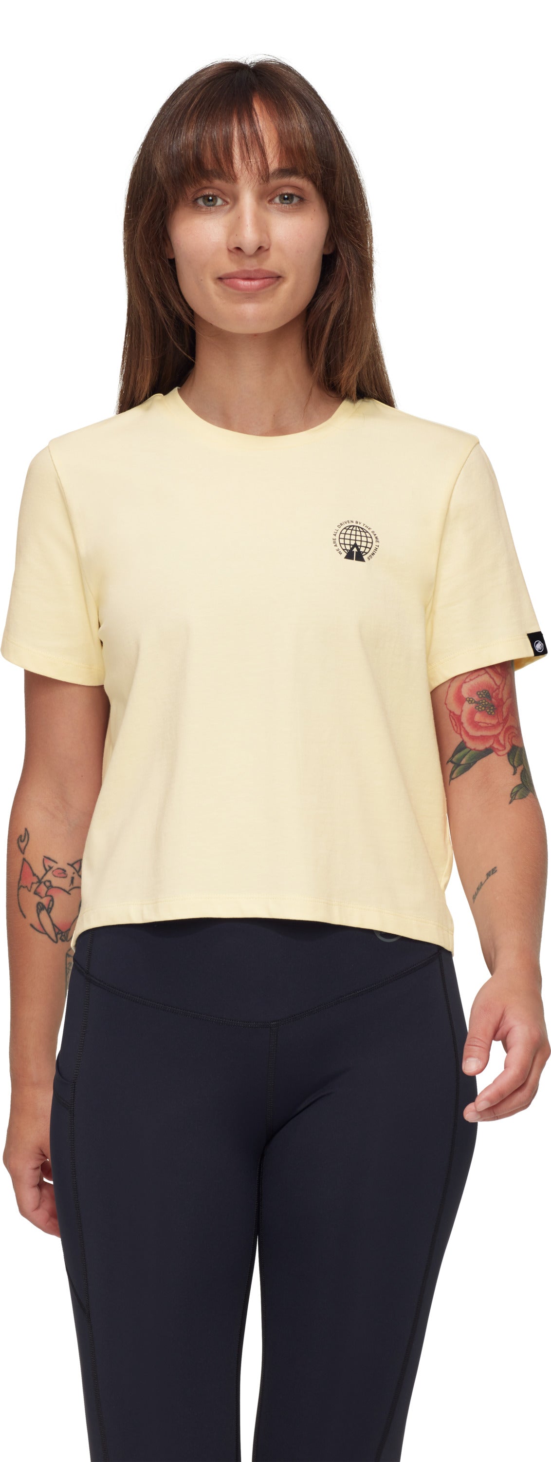T-shirt Mammut Massone Cropped Lettering Women's