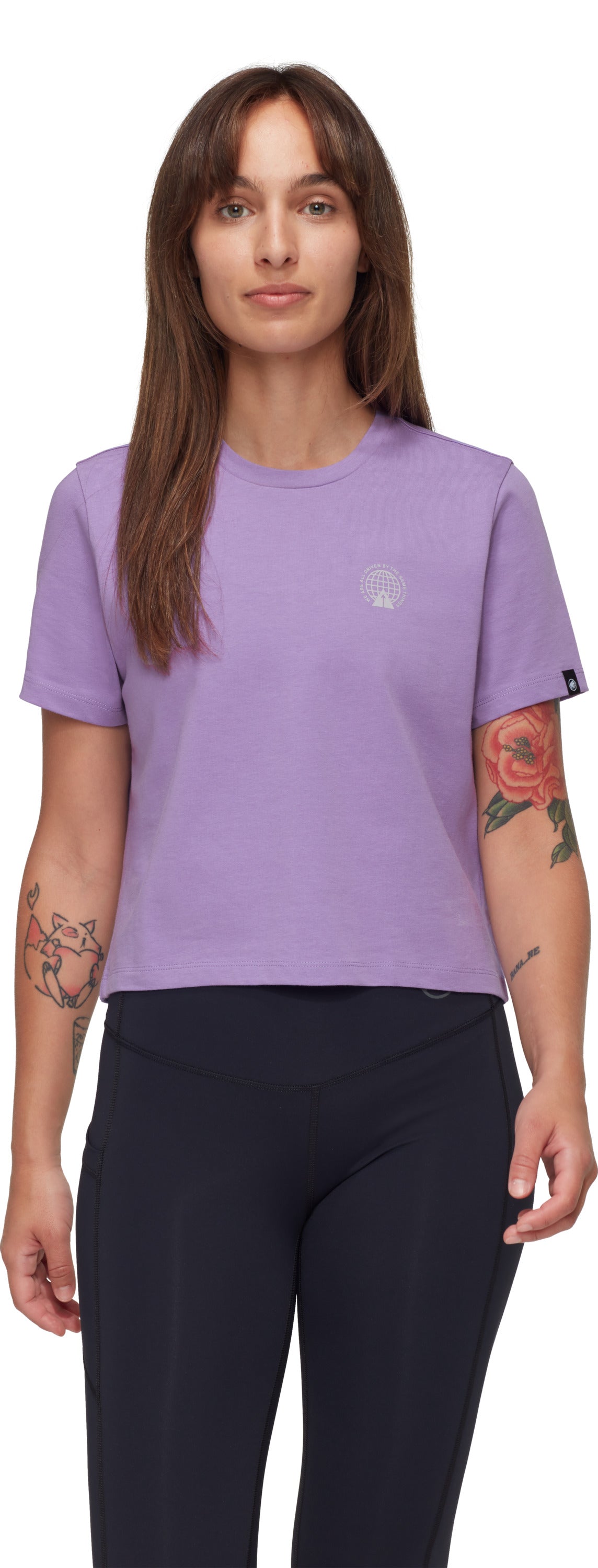 T-shirt Mammut Massone Cropped Lettering Women's