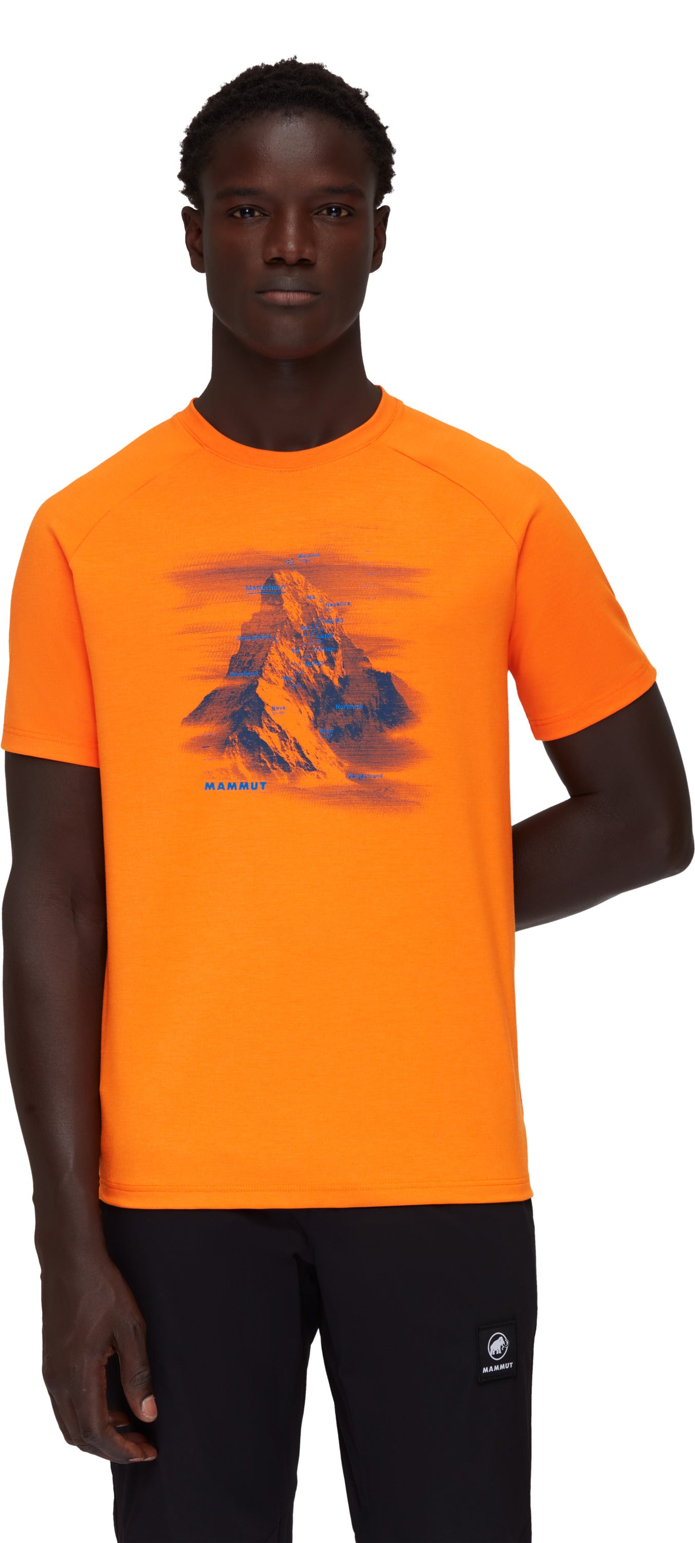 mammut mountain hornligrat t krekls viriesu