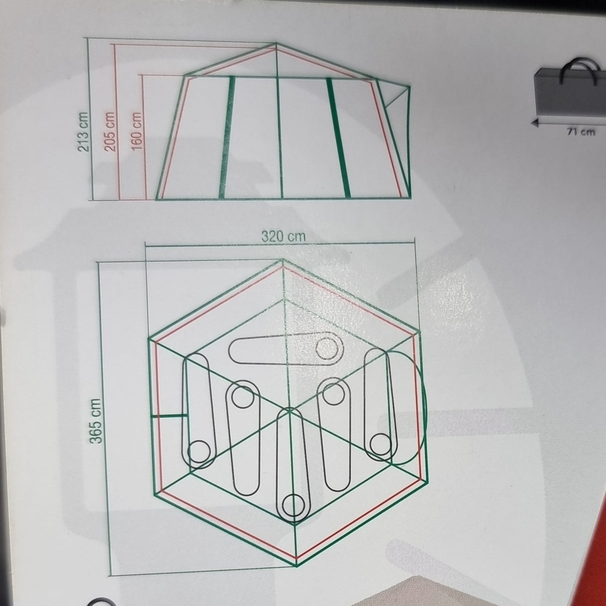 Sešvietīga telts Coleman Polygon 6