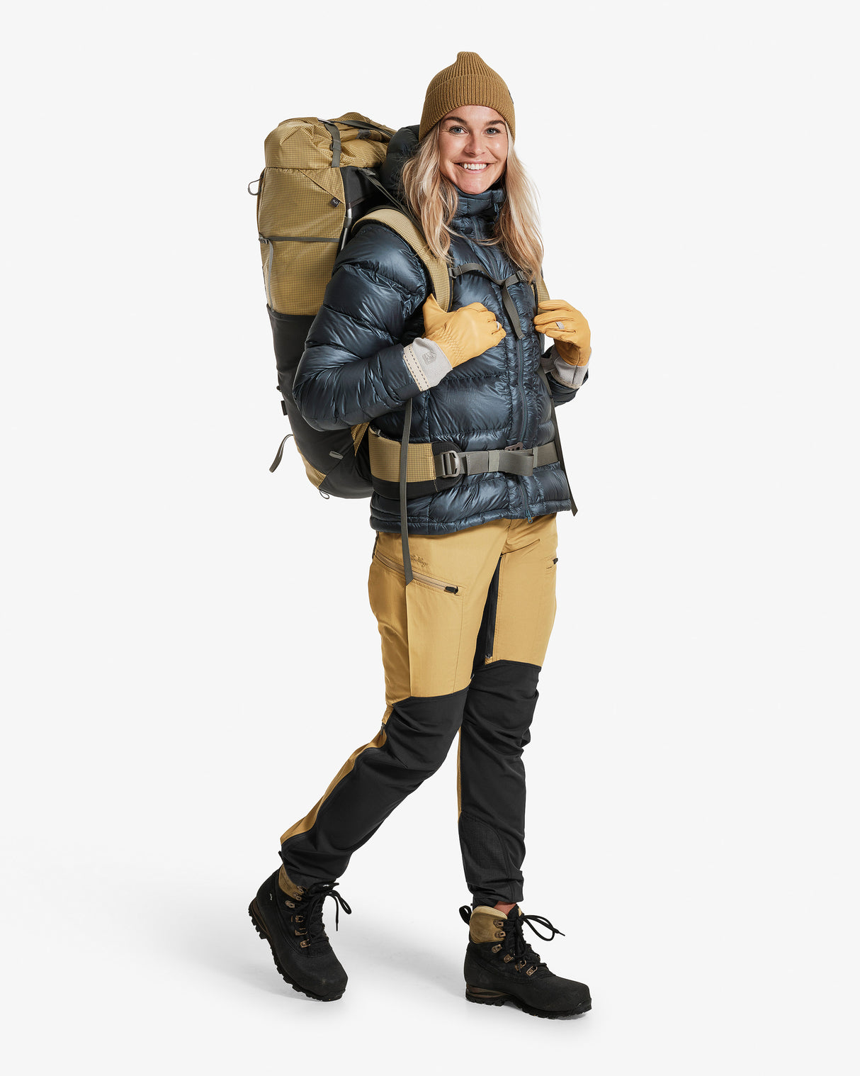 Pārgājienu bikses Lundhags Makke High Waist Curved sieviešu