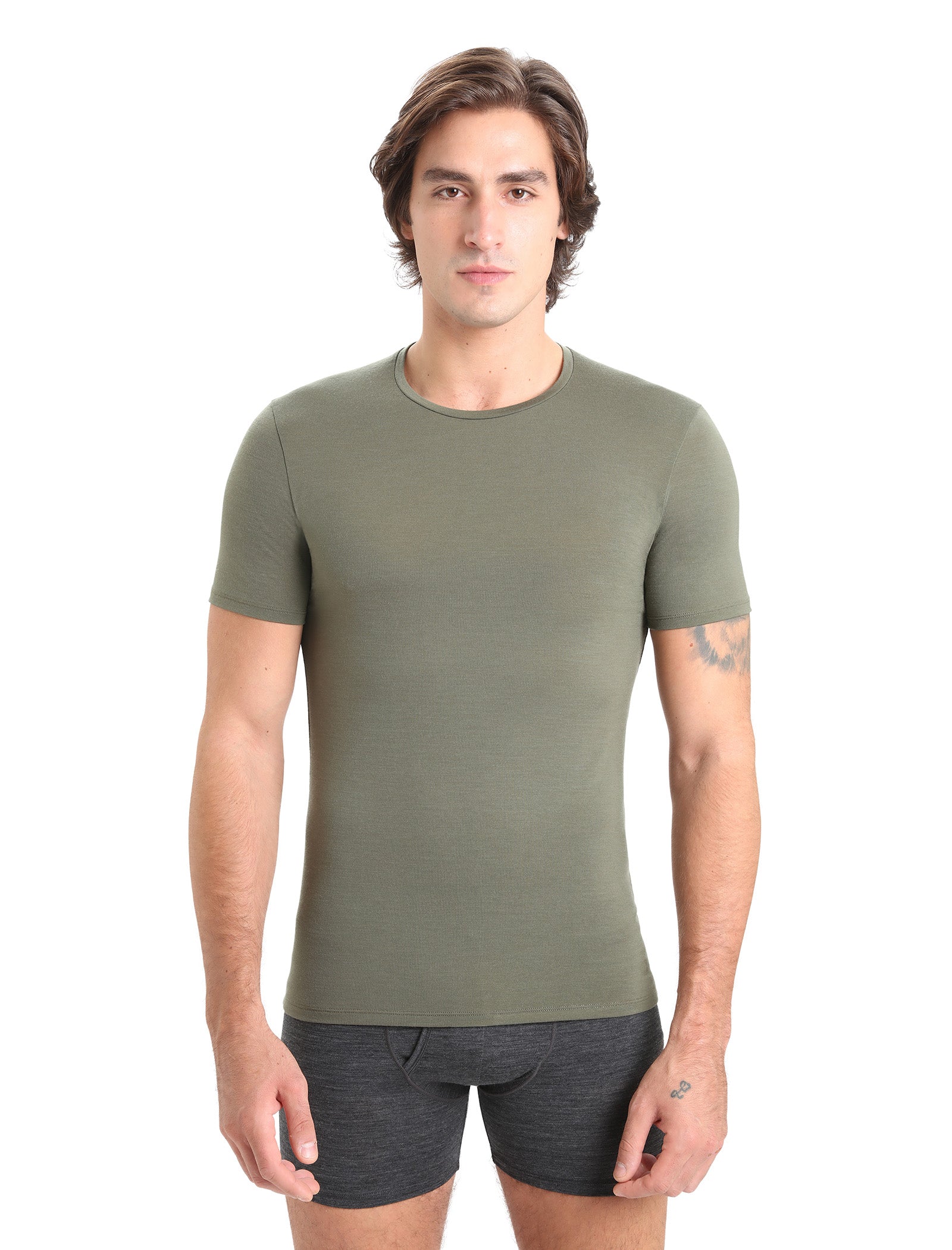 Termoveļas krekls Icebreaker Merino Anatomica SS Crewe vīriešu