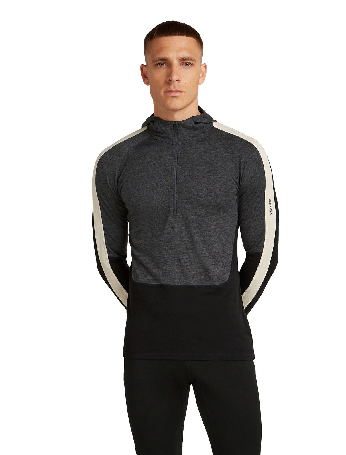 Termoveļas krekls Icebreaker Merino 200 Oasis+ LS Half Zip Hoodie vīriešu