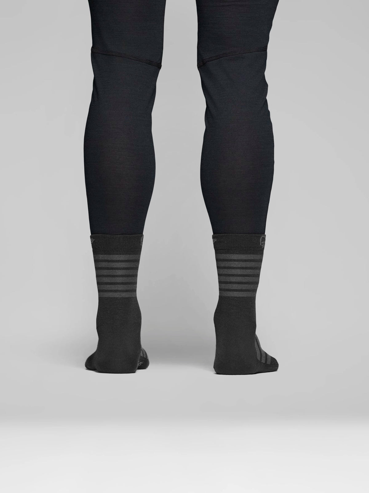 Merino vilnas zeķes Norrona falketind light Caviar Black/Iron Gate