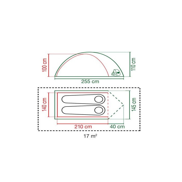 Divvietīga telts Coleman Kobuk Valley 2
