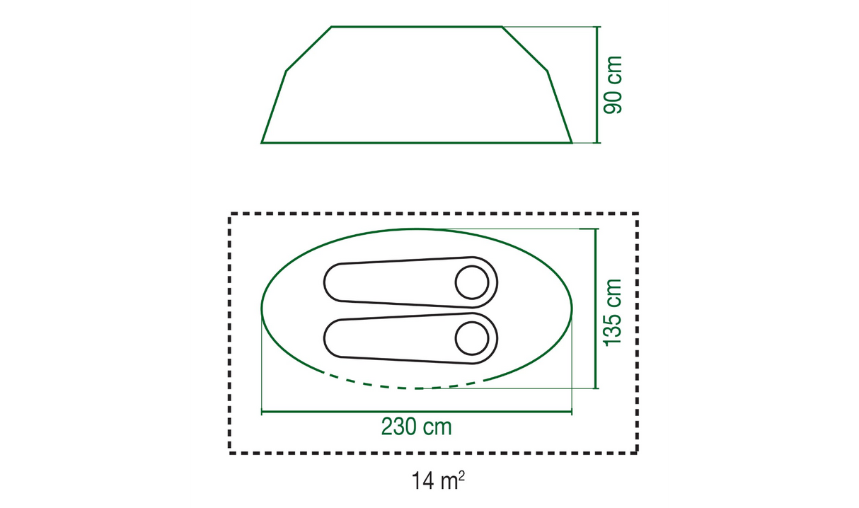 Divvietīga telts Coleman Galiano 2