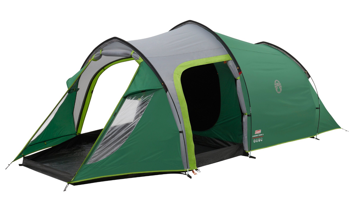 Trīsvietīga telts Coleman Chimney Rock 3 Plus Blackout