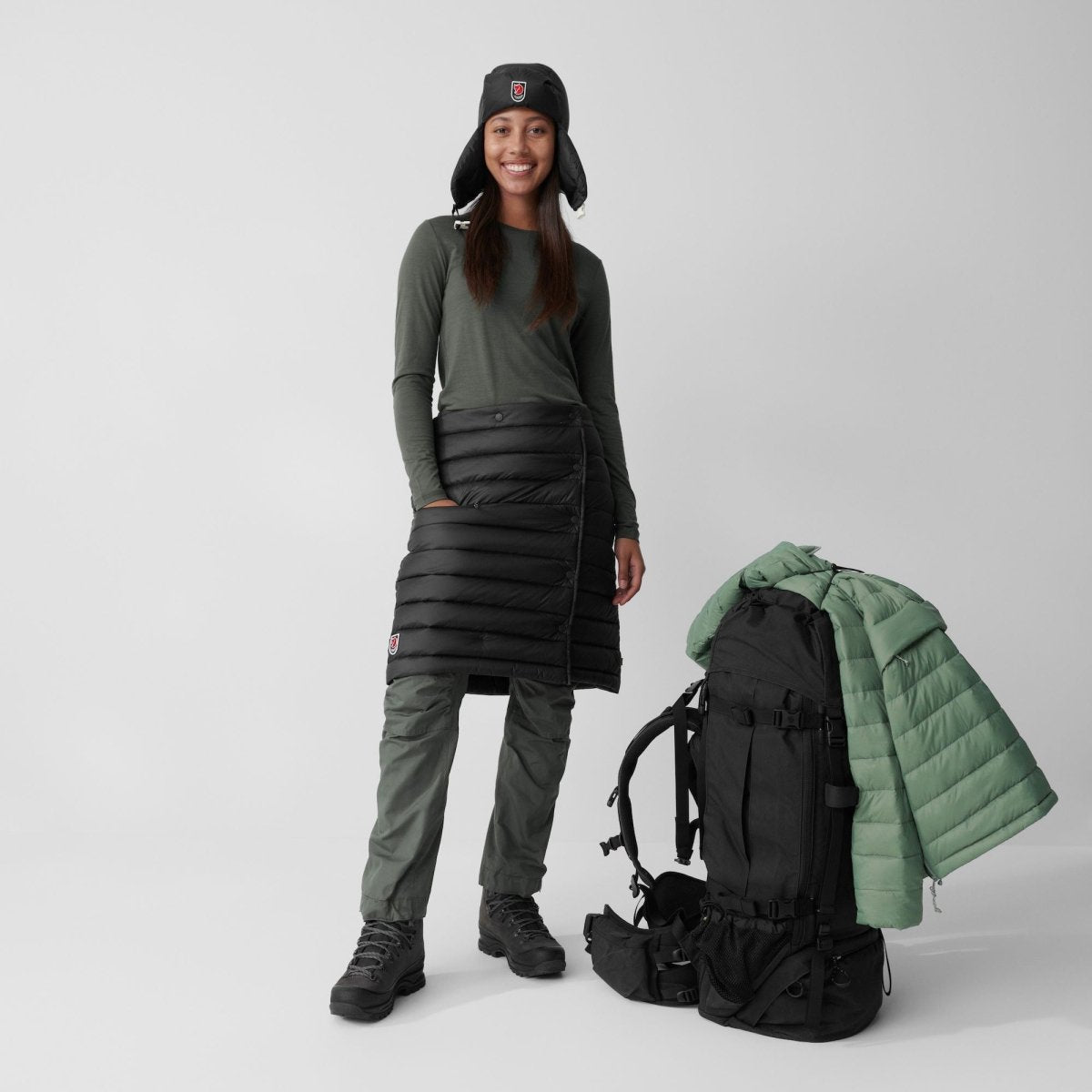 Dūnu svārki Fjallraven Expedition Pack Down Skirt sieviešu