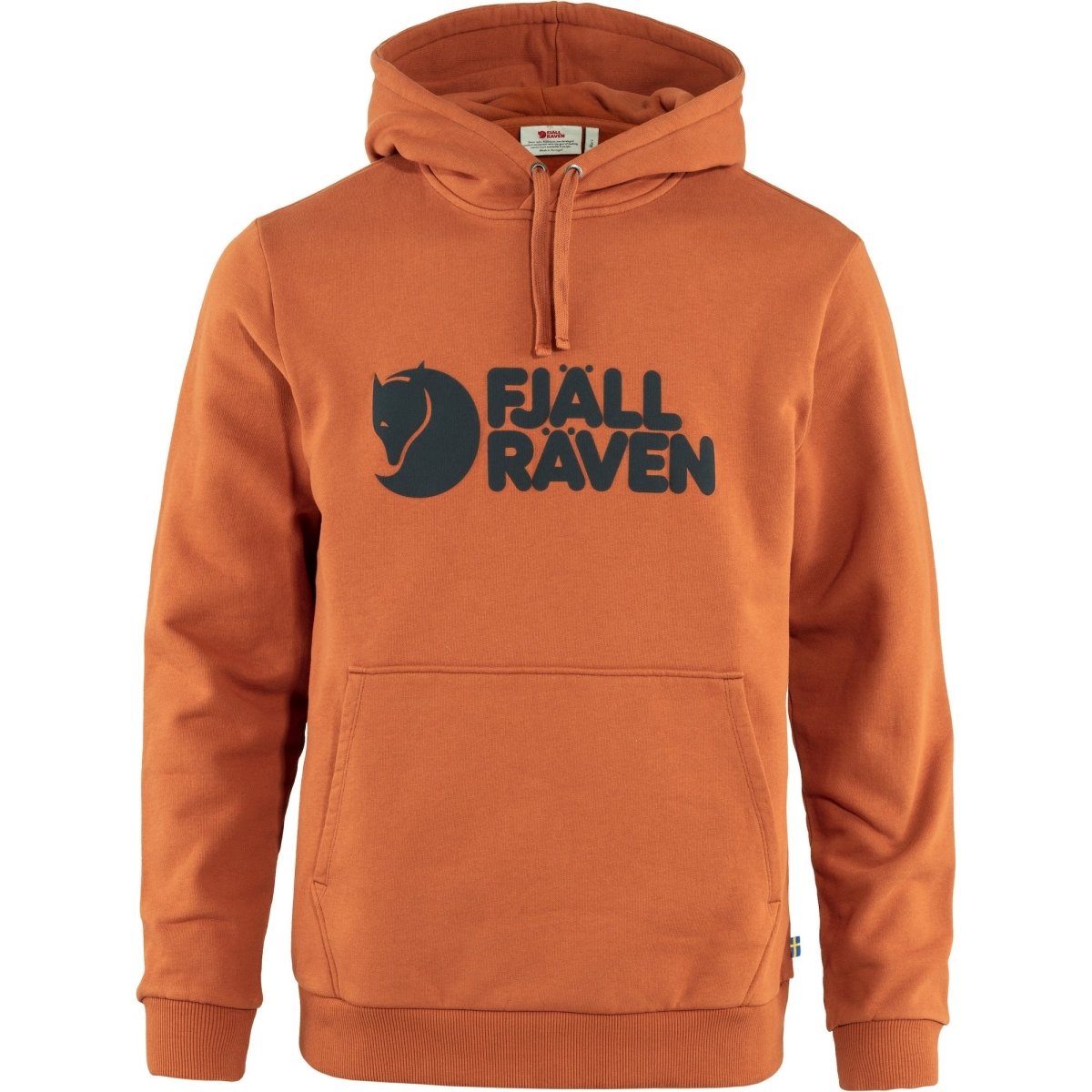 Džemperis Fjallraven Logo Hoodie vīriešu Terracotta Brown