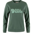 Džemperis Fjallraven Logo sieviešu Deep Patina - Misty Green