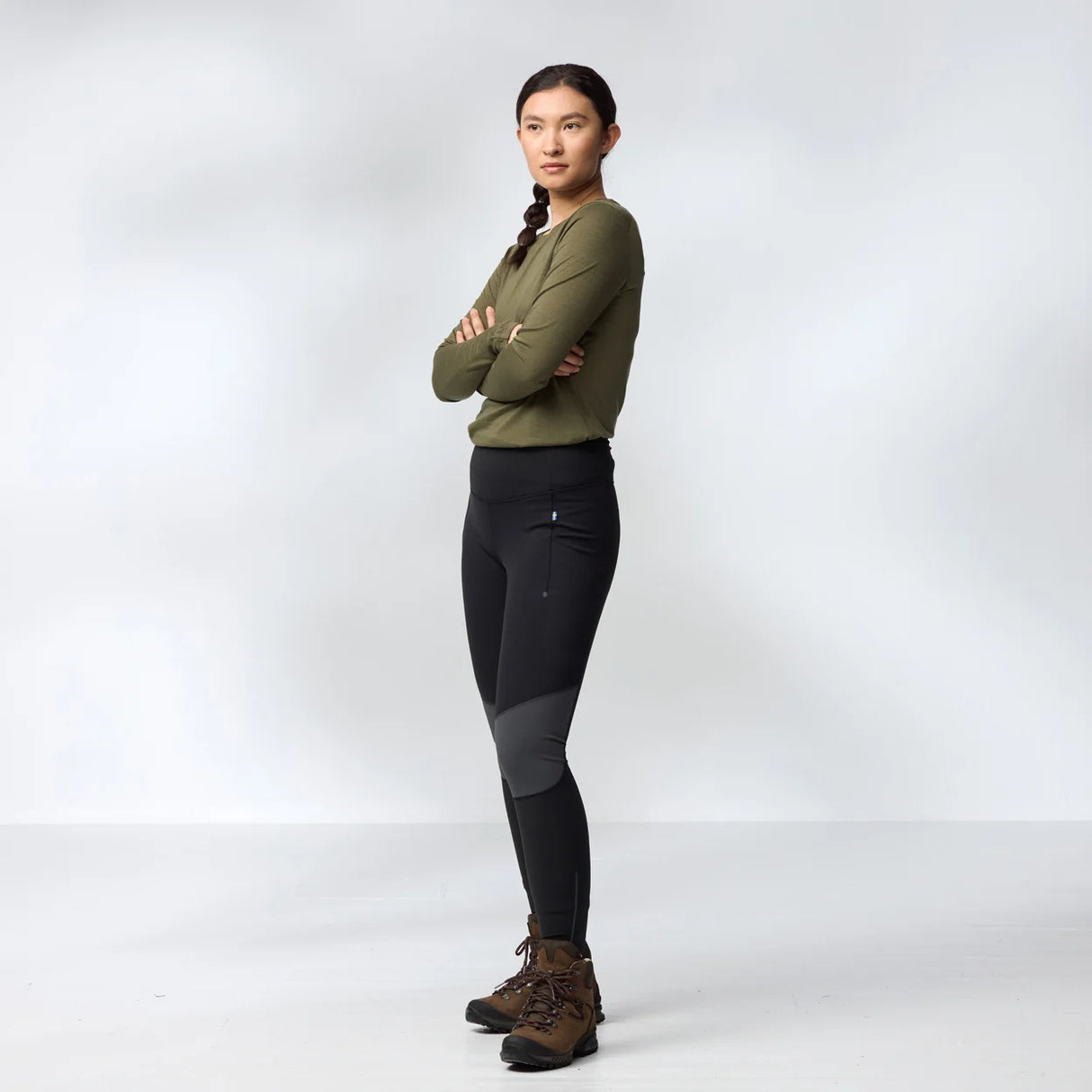 Silti legingi Fjallraven Abisko Varm Trekking Tights sieviešu