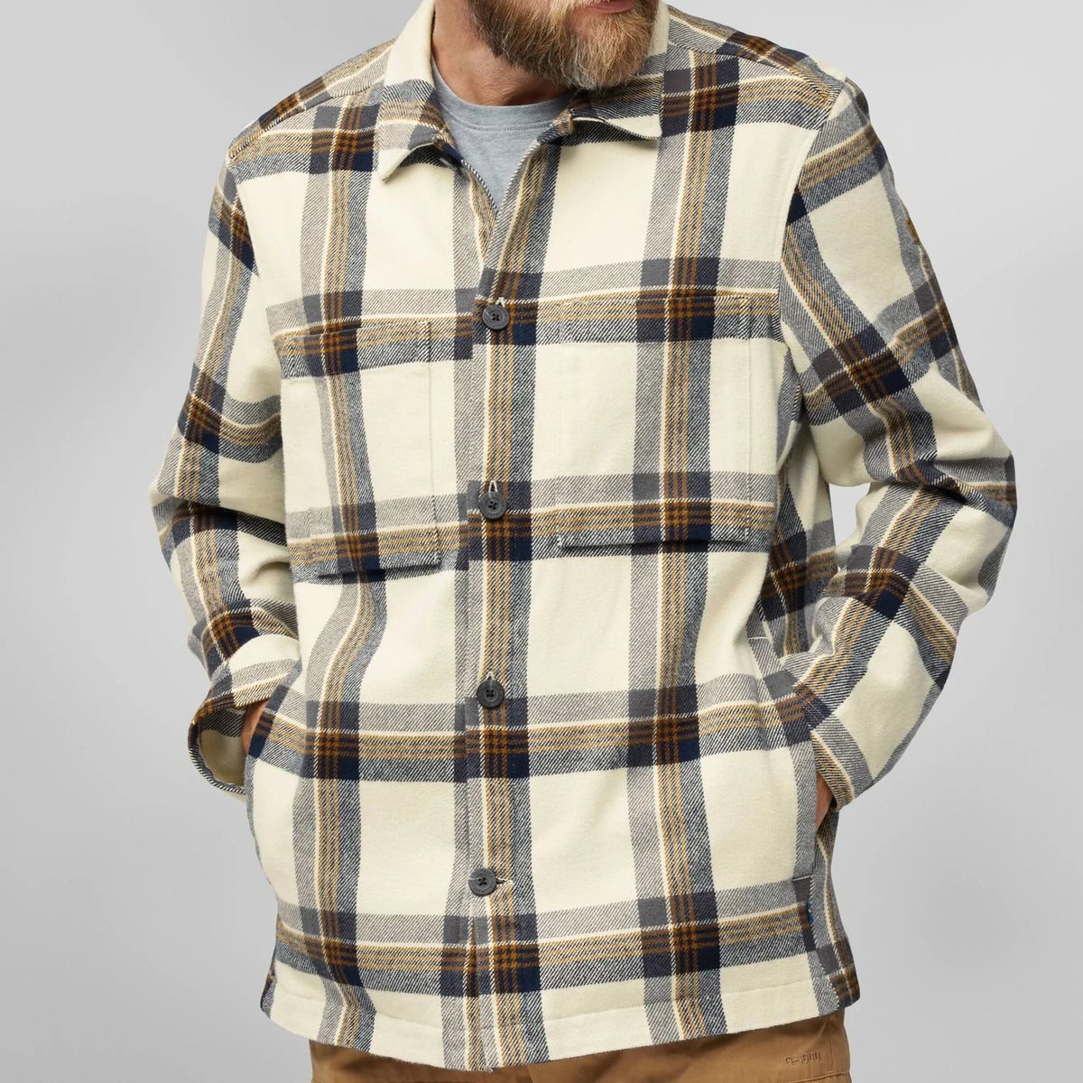Flaneļa krekls Fjallraven Singi Overshirt vīriešu