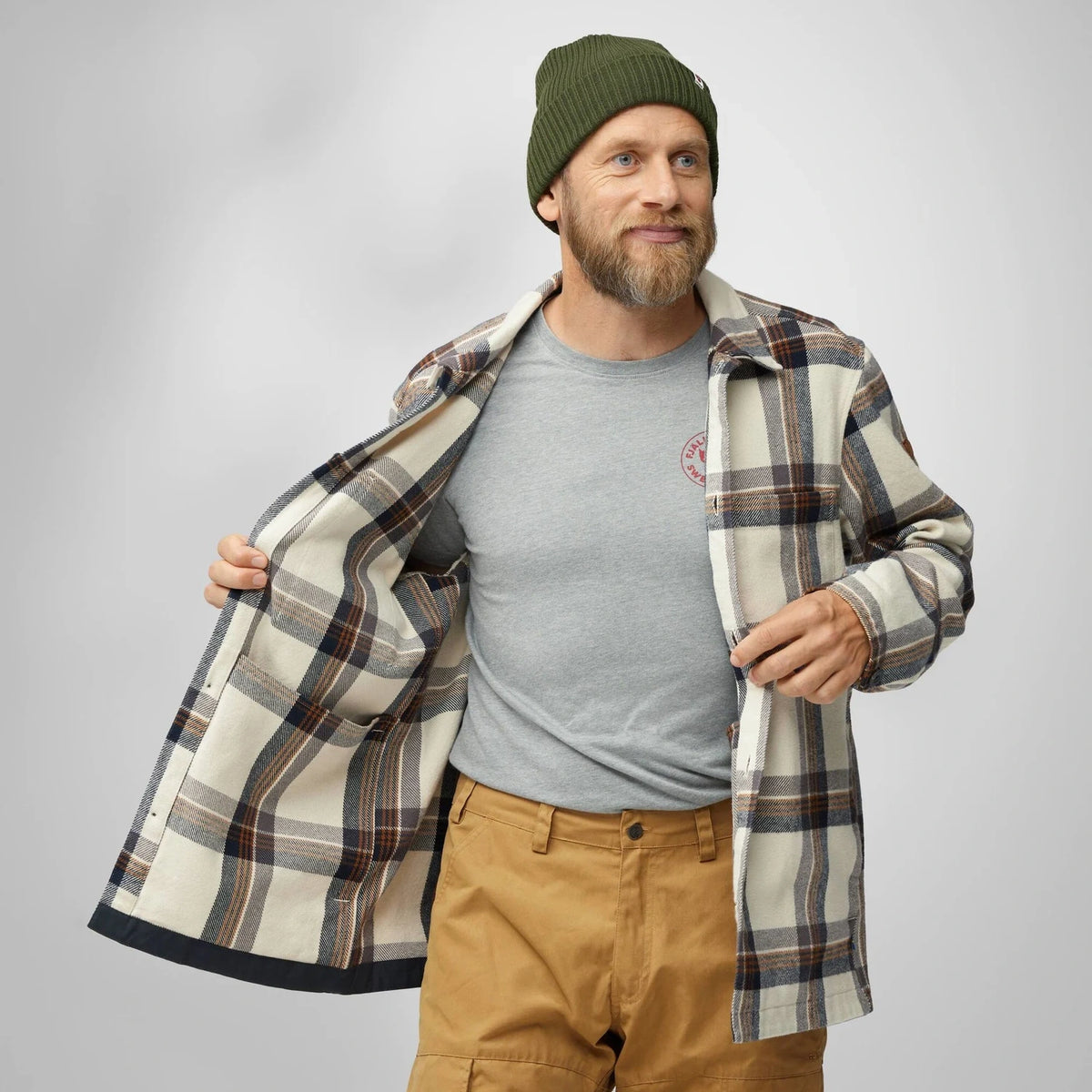 Flaneļa krekls Fjallraven Singi Overshirt vīriešu
