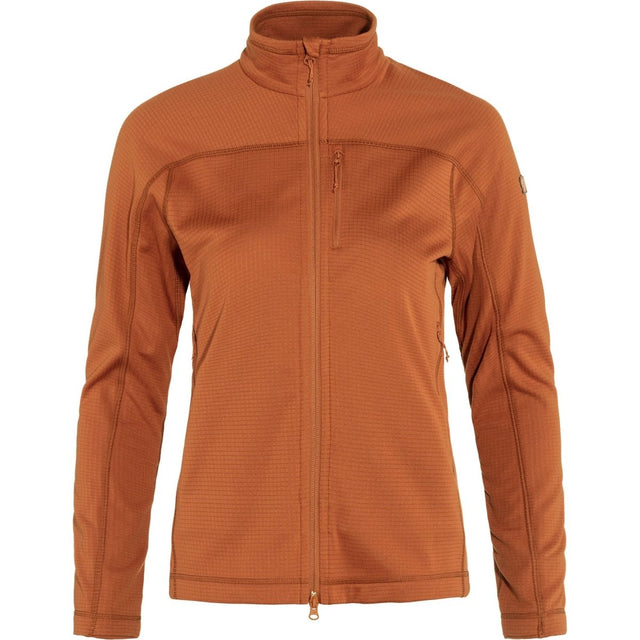 Flīsa jaka Fjallraven Abisko Lite sieviešu Terracotta Brown