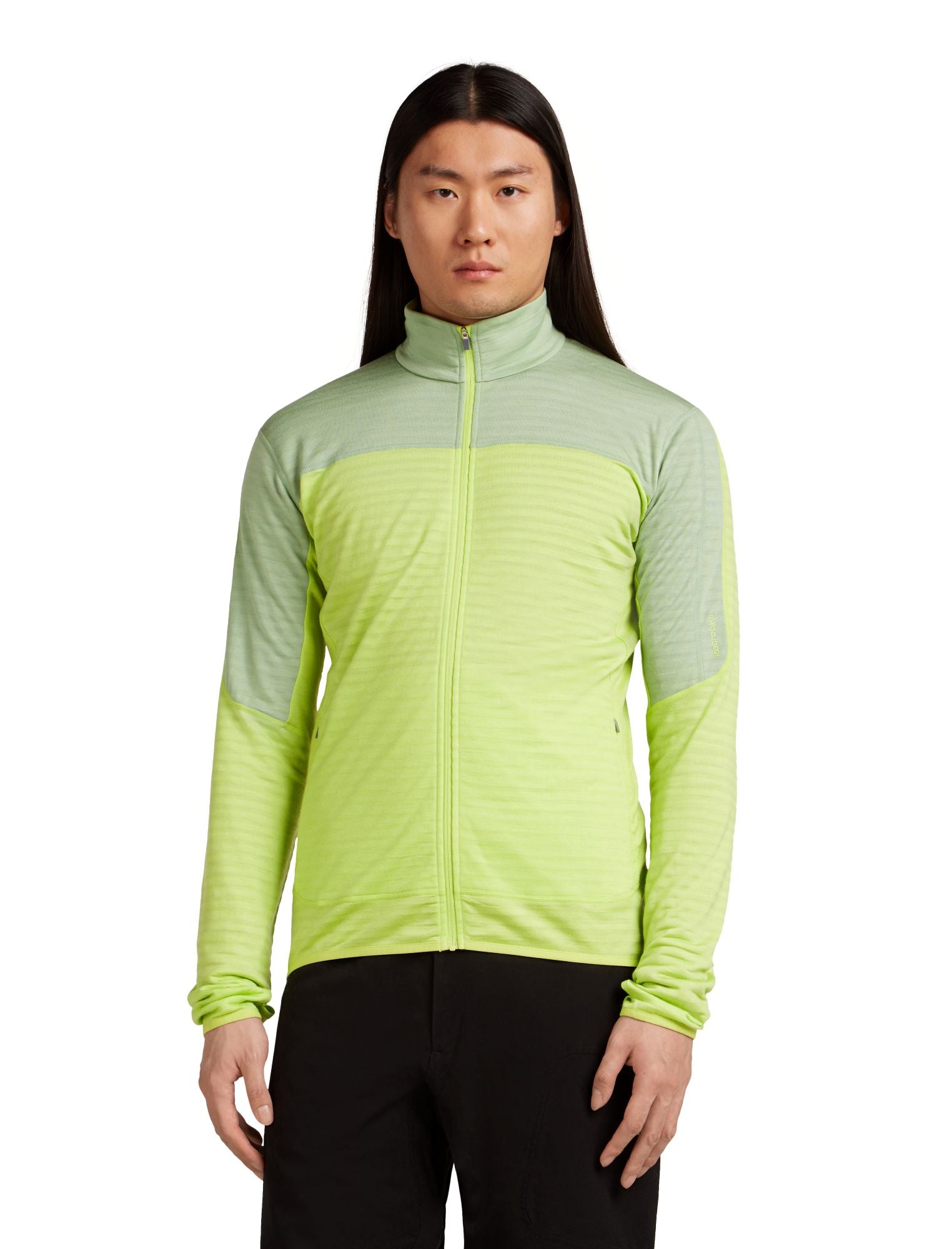 Vilnas flīsa jaka Icebreaker Real Fleece Descend vīriešu