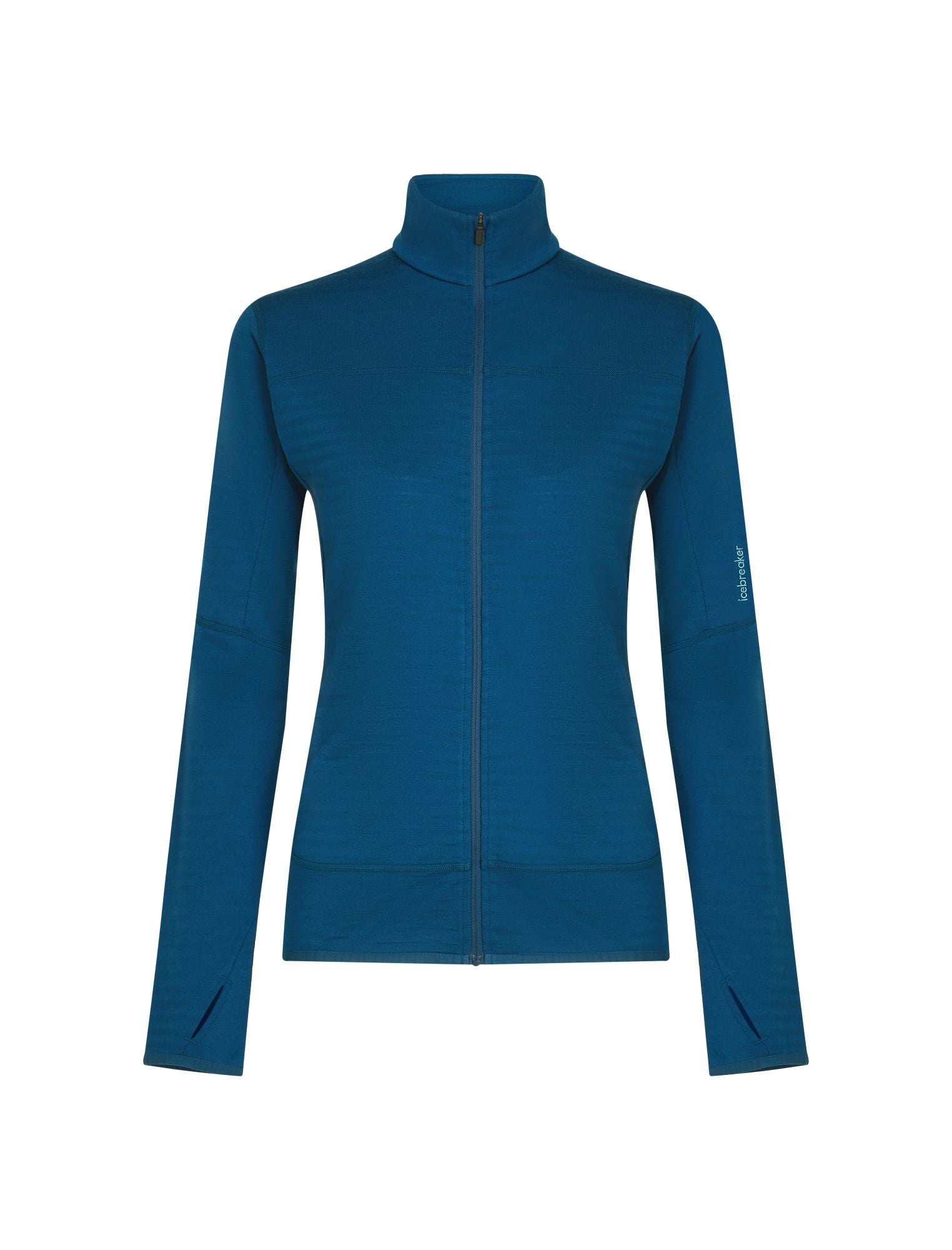 Vilnas flīsa jaka Icebreaker Real Fleece Descend LS Zip sieviešu