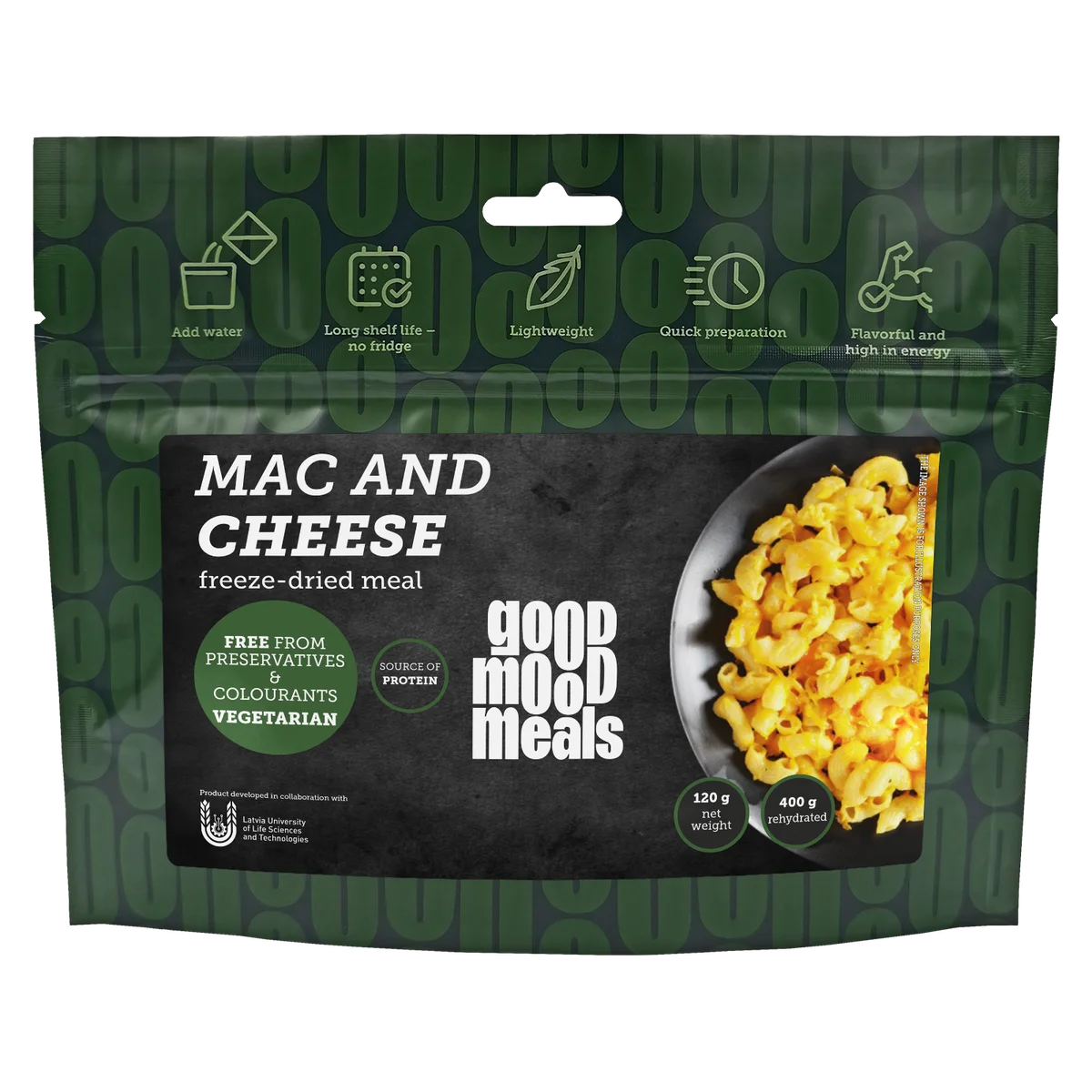 Liofilizēta pārtika Good Mood Meals Mac and Cheese