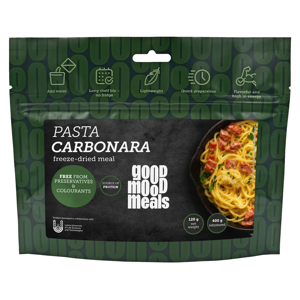 Freeze-dried food Good Mood Meals Pasta Carbonara