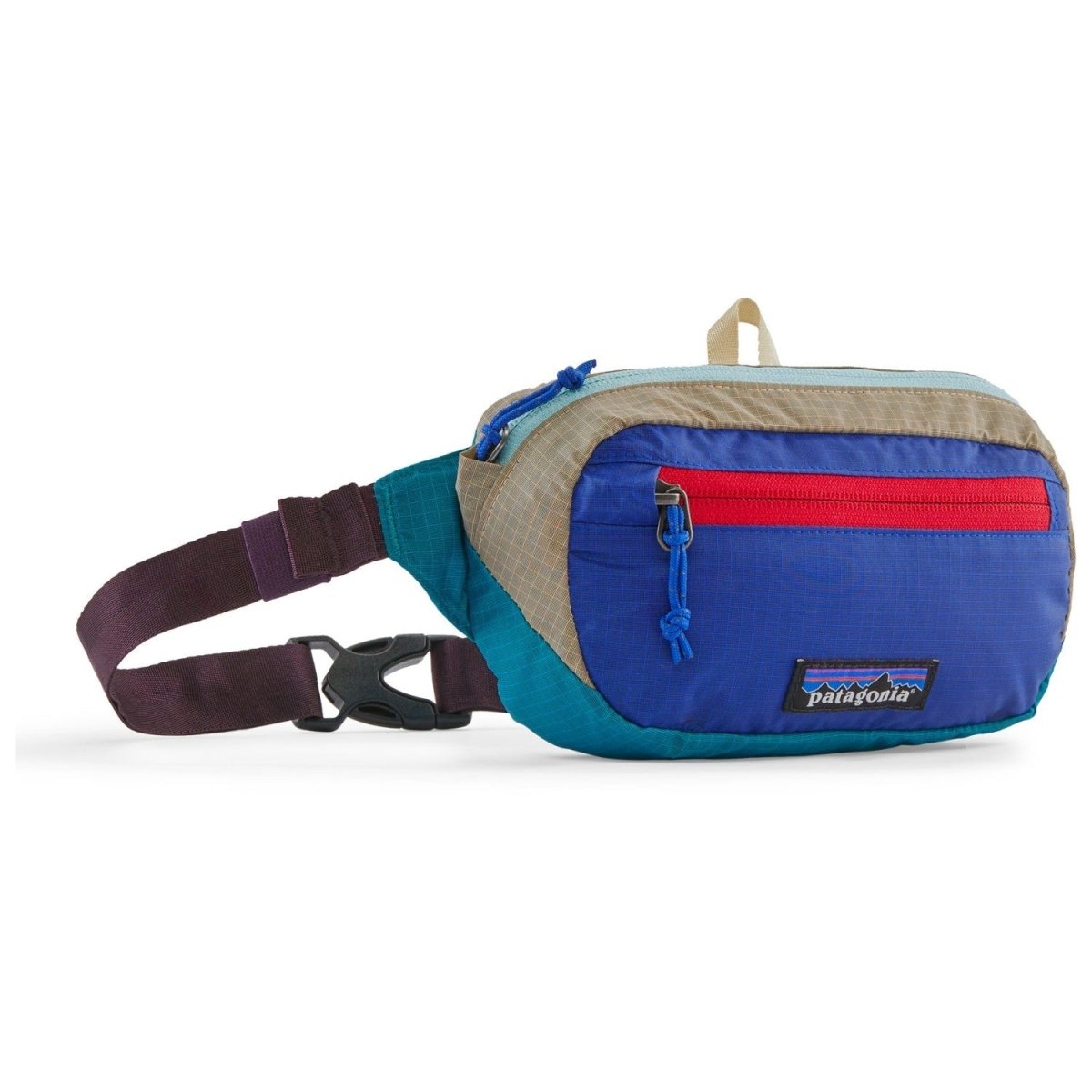 Gurnu soma Patagonia Ultralight Black Hole Mini Hip Pack 1L Patchwork: Belay Blue