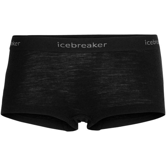 Merino termoveļa Icebreaker Boy Shorts 175 sieviešu Black