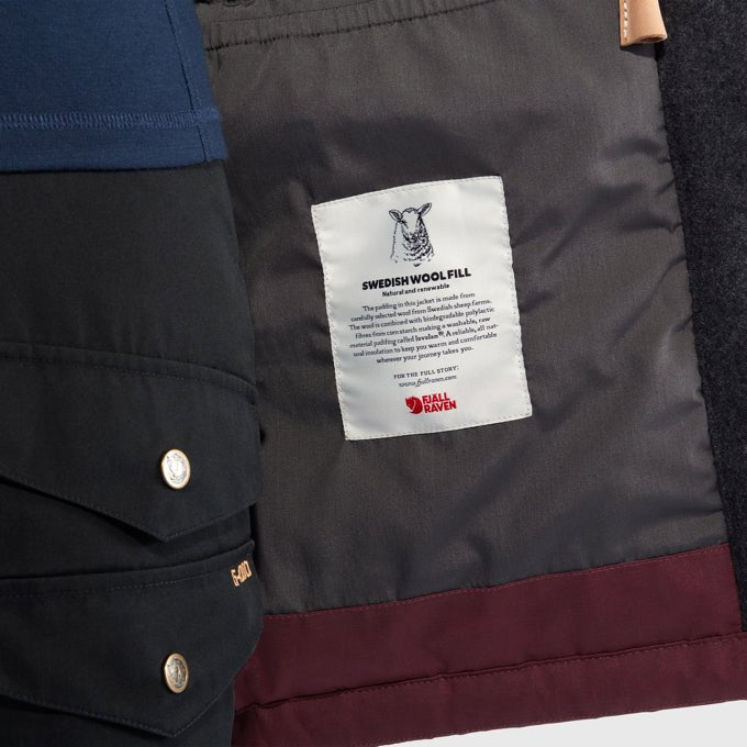 Jaka Fjallraven Singi Wool Padded Parka sieviešu