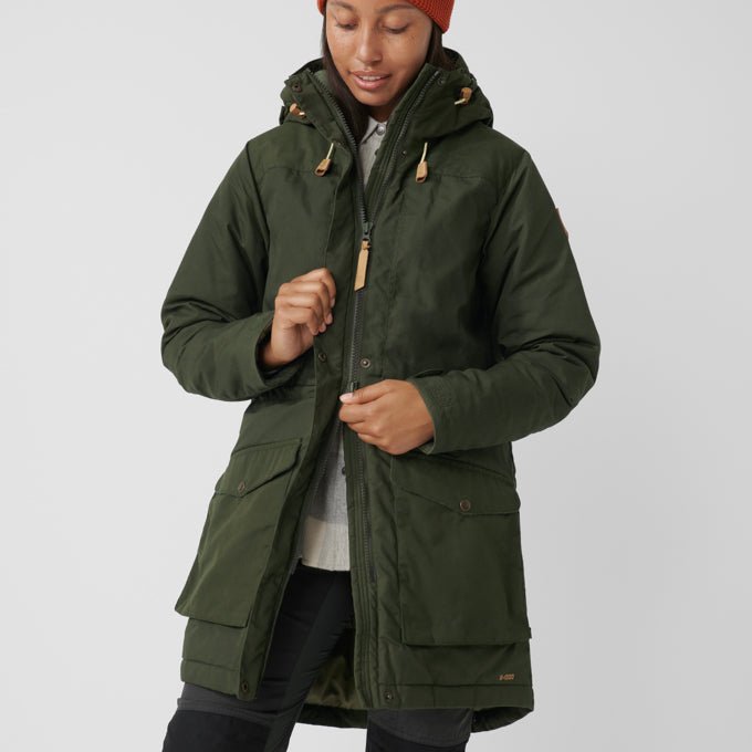 Jaka Fjallraven Singi Wool Padded Parka sieviešu