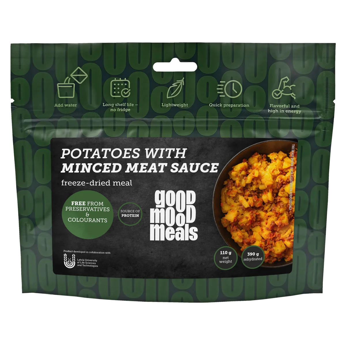 Freeze-dried food Good Mood Meals Potatoes with minced meat sauce