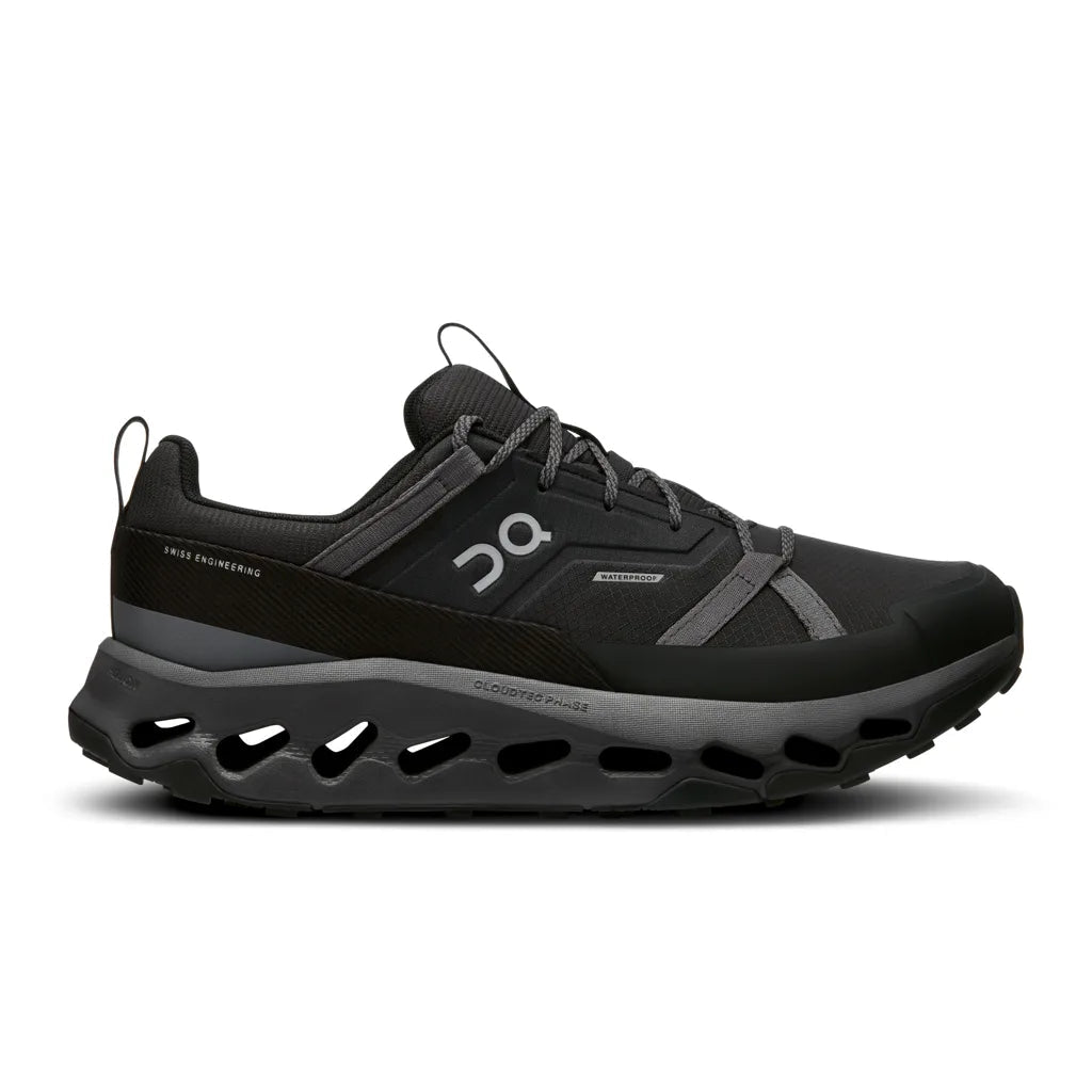 on shoes black