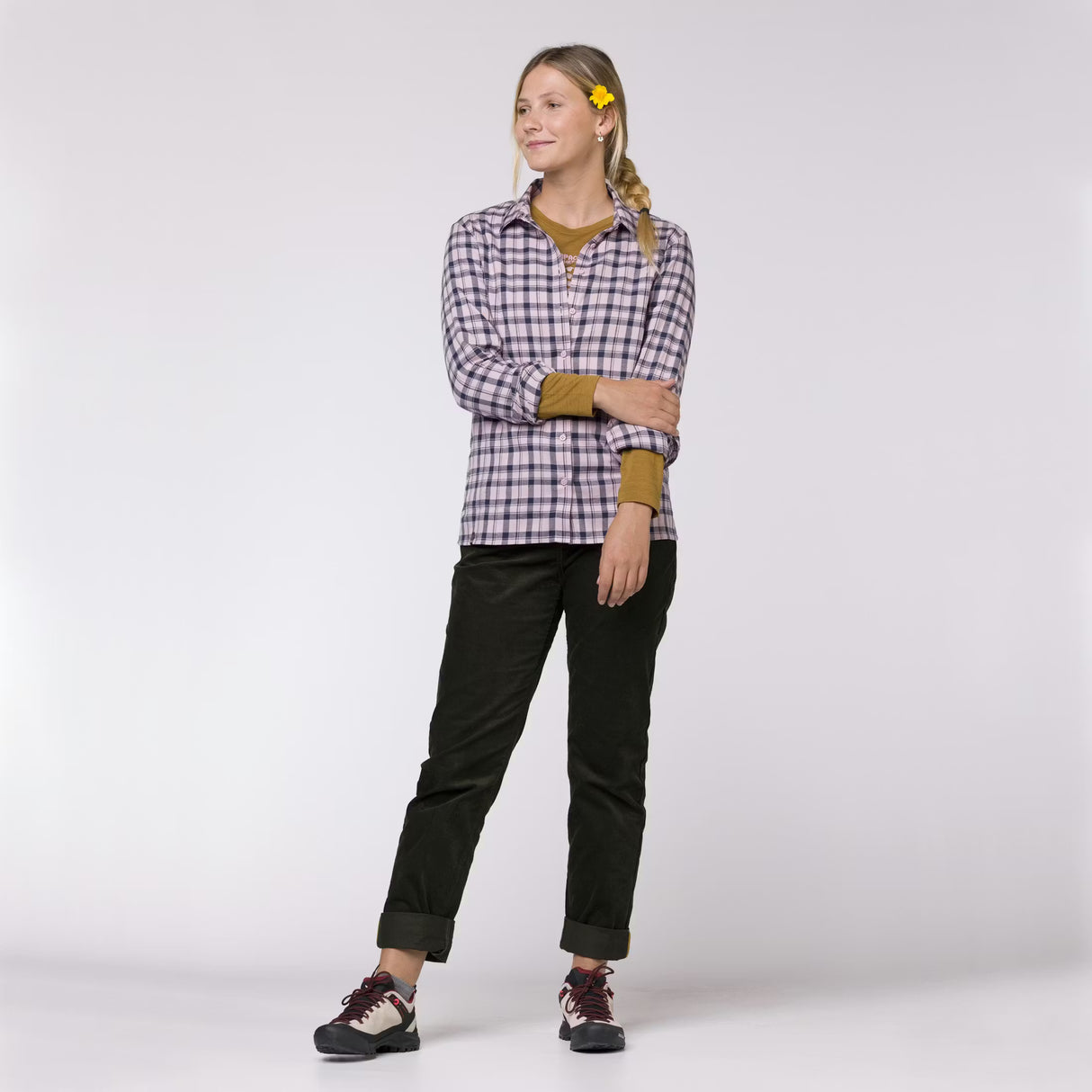 Flaneļa krekls Salewa Fanes Flannel 5PL L/S sieviešu
