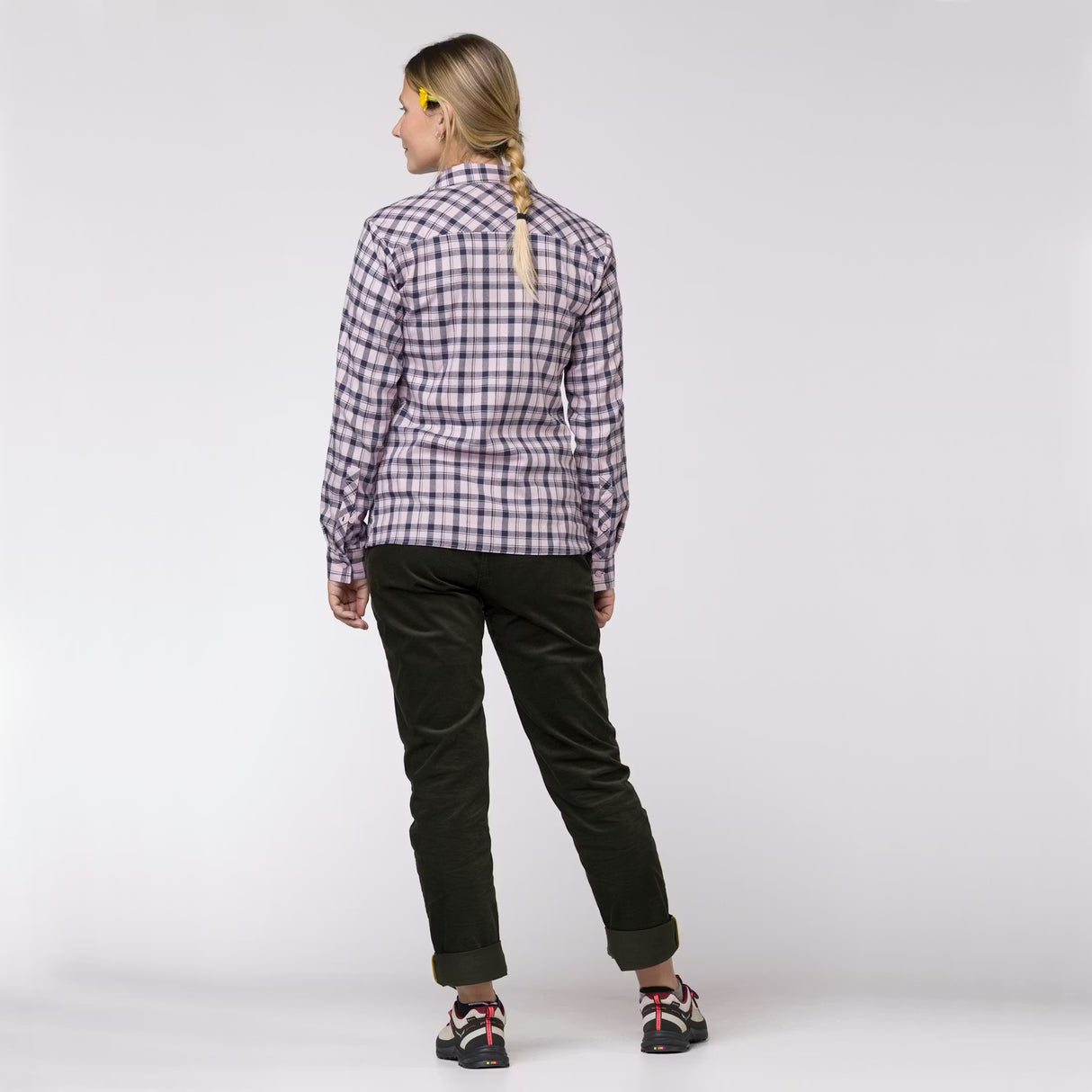 Flaneļa krekls Salewa Fanes Flannel 5PL L/S sieviešu