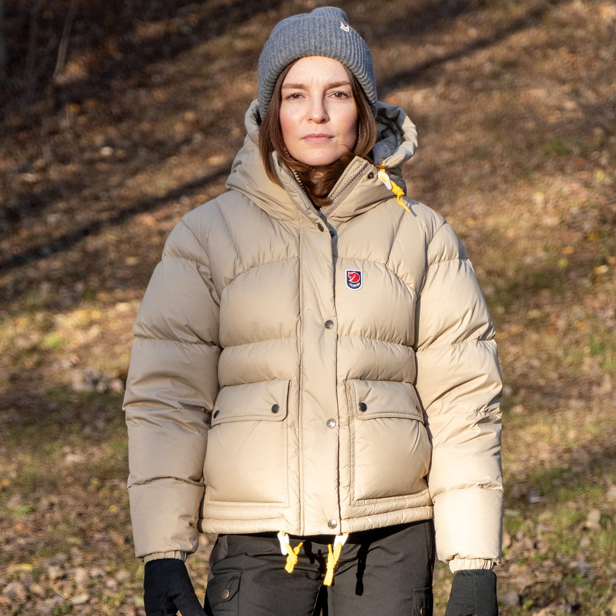 Fjallraven dūnu jaka Expedition Down Cropped sieviešu