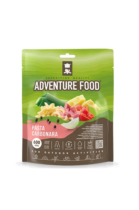 Adventure Food Pasta Carbonara tūristu pārtika pasta ar šķiņķi
