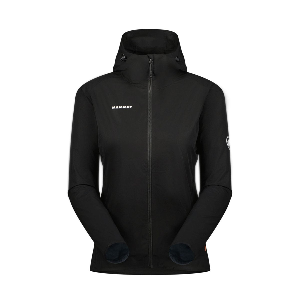 Vējjaka Mammut Granite SO Hooded sieviešu Black-White Logo