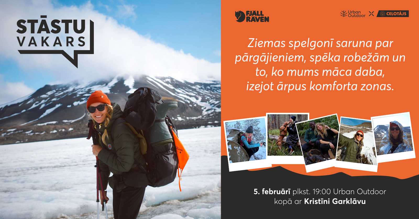 Ziemas spelgonī stāstu vakars ar Kristīni Garklāvu