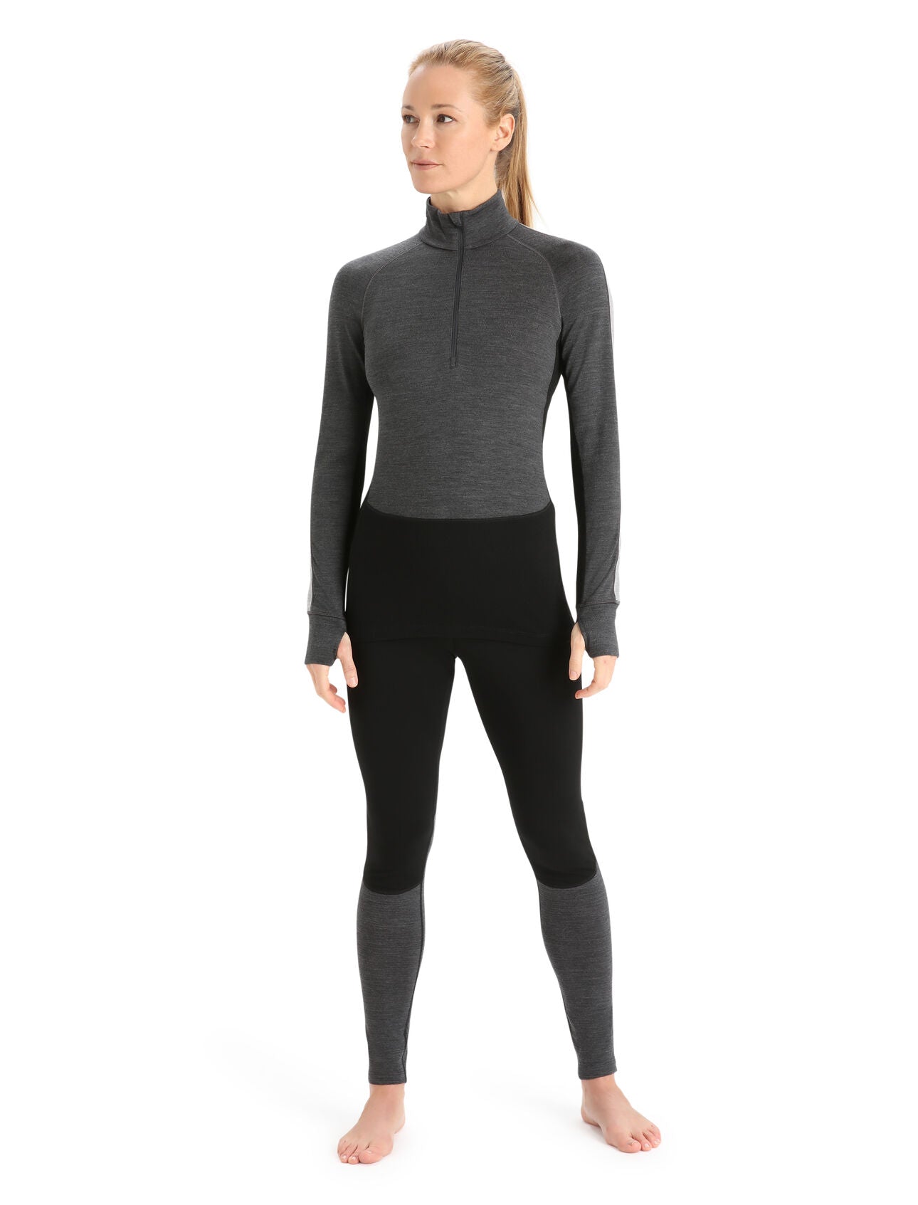 Termo krekls Icebreaker ZoneKnit 260 LS Half Zip merino sieviešu