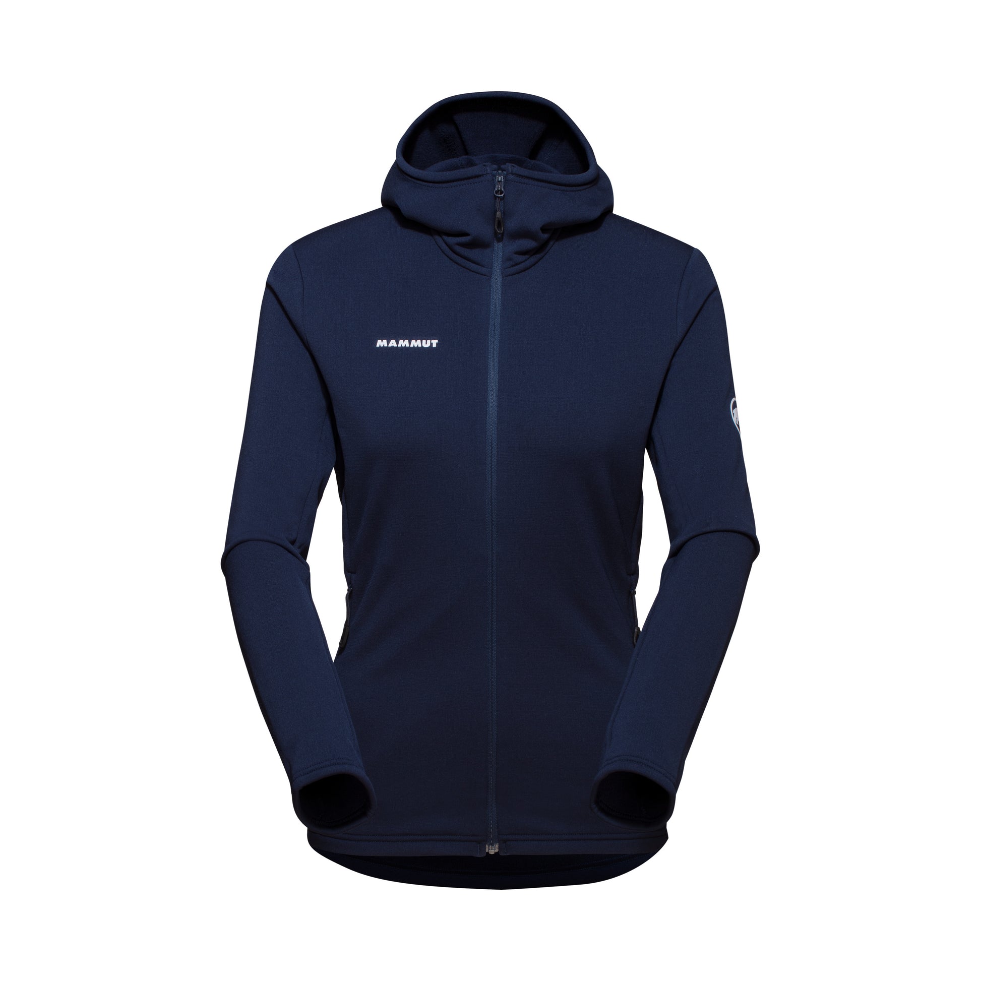 Mammut Aconcagua Light Hooded ML sieviešu flīsa jaka ar kapuci Marine