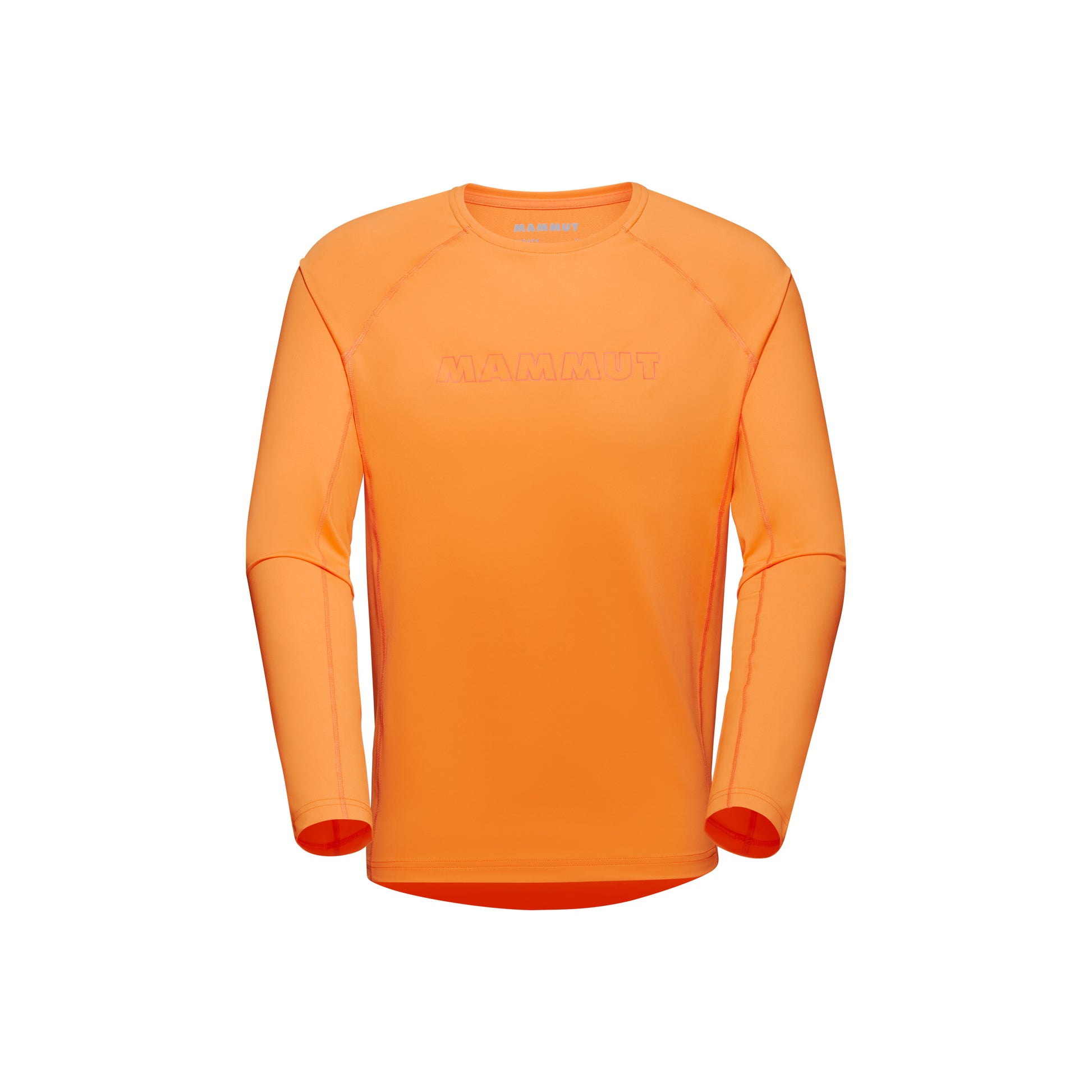 Sporta krekls Mammut Selun FL Longsleeve Logo vīriešu Tangerine