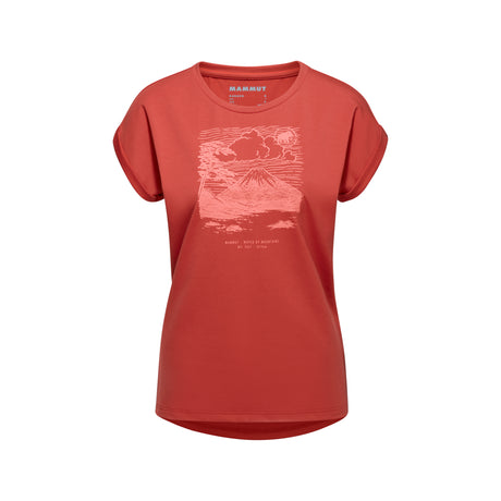 T-krekls Mammut Mountain Fujiyama sieviešu Terracotta