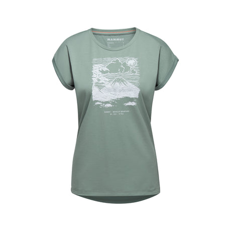 T-krekls Mammut Mountain Fujiyama sieviešu Jade
