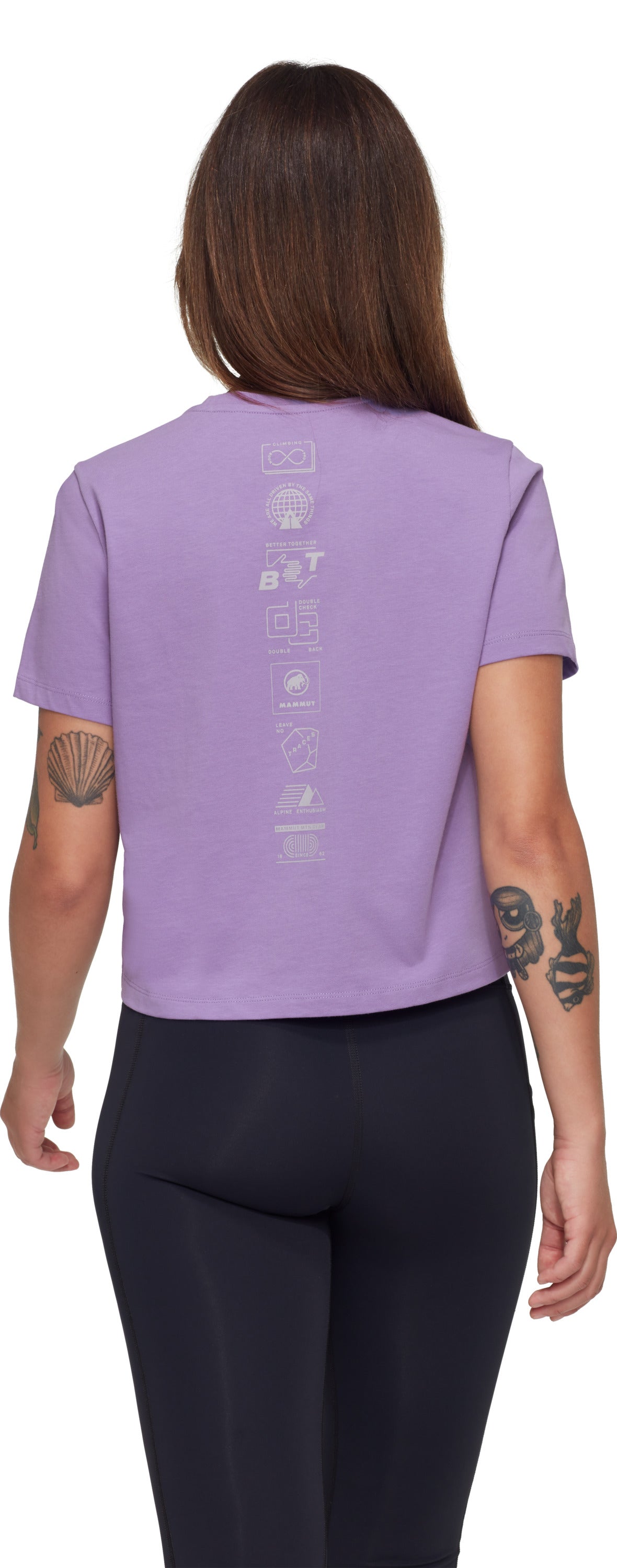 T-krekls Mammut Massone Cropped Emblems sieviešu