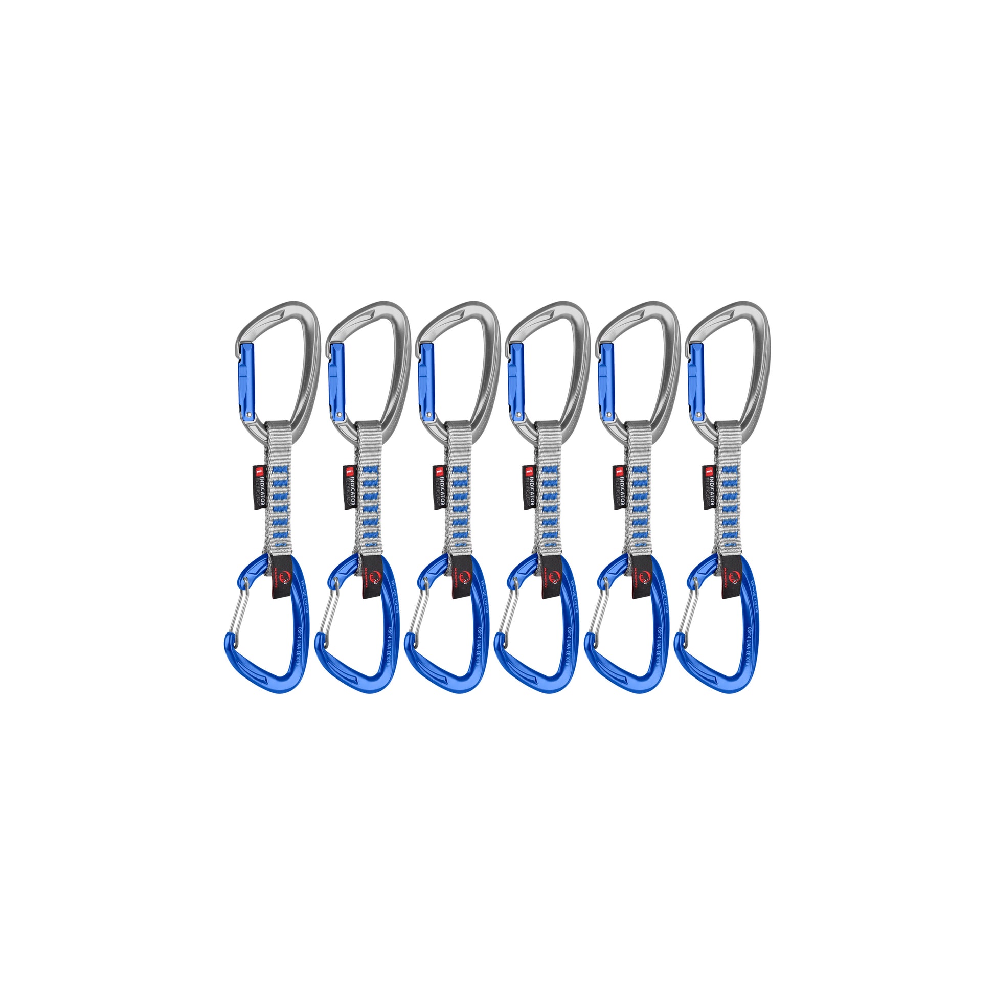 Mammut atsaites Crag Keylock Wire 10cm Indicator 6-Pack Quickdraws