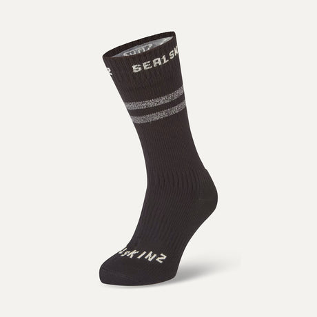 SealSkinz ūdensizturīgas zeķes Cold Weather Mid Black Grey