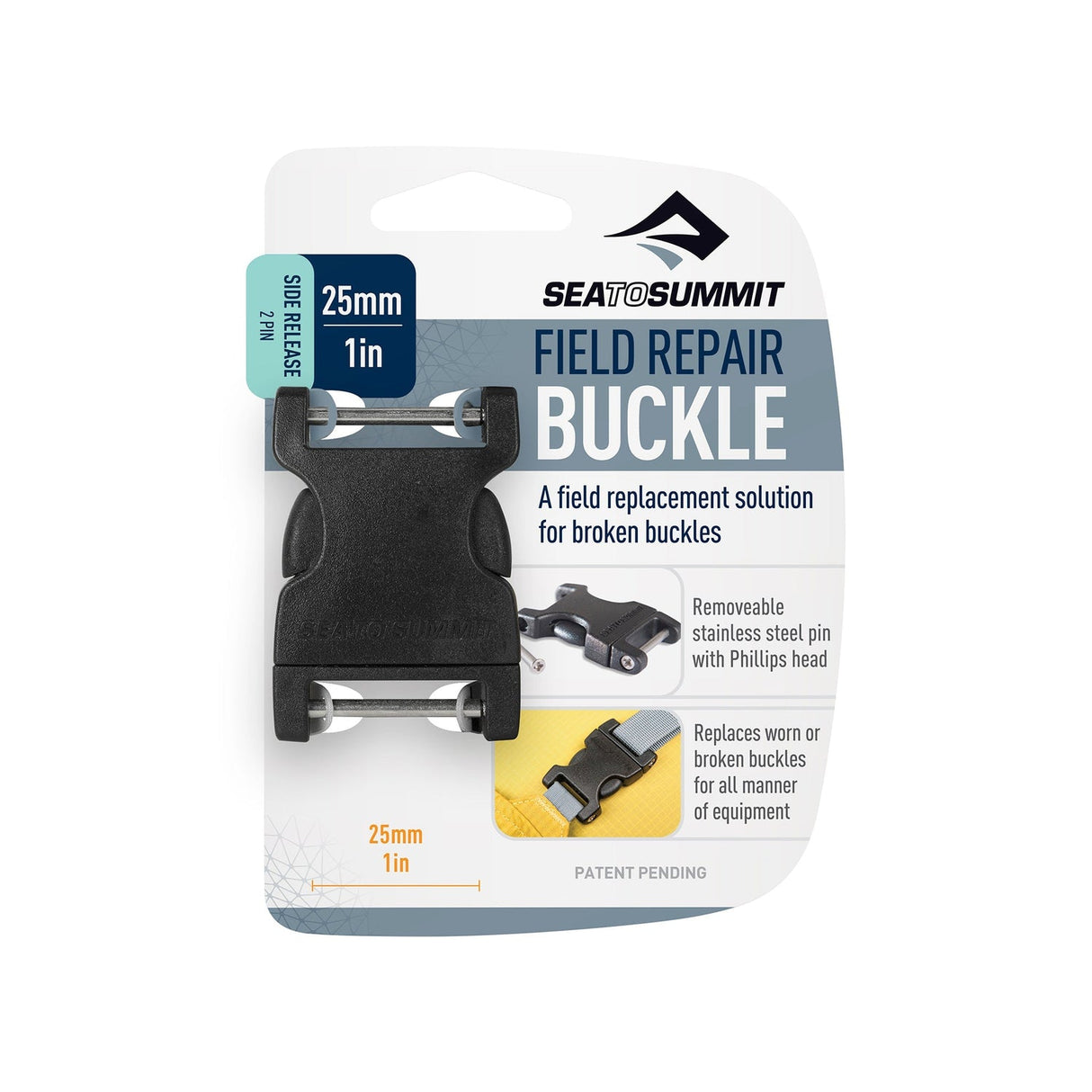 Sprādze Sea to Summit Field Repair Buckle 2 Pins 25 mm
