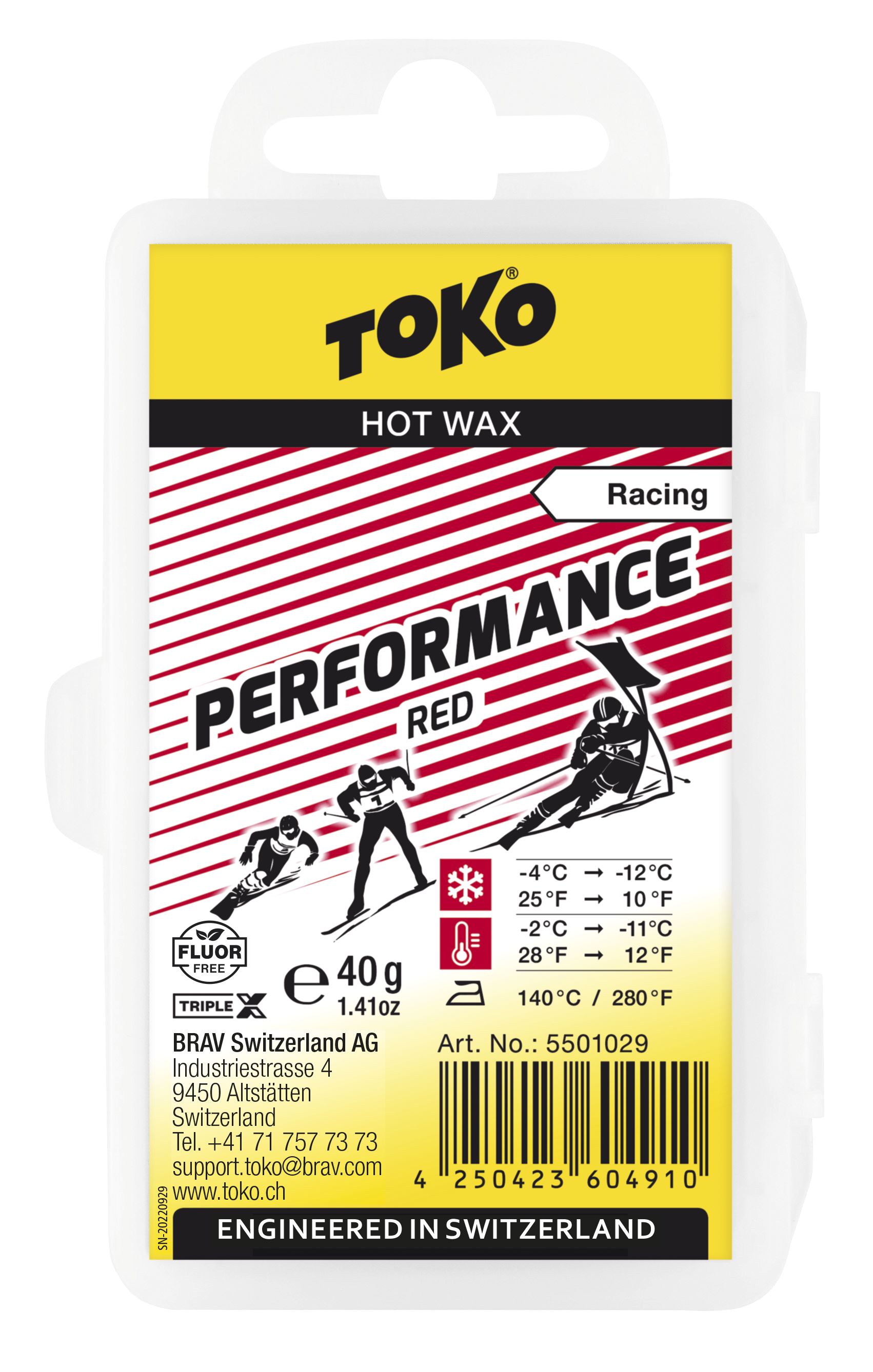 Toko vasks Performance Hot Wax red 40 g